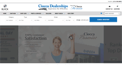Desktop Screenshot of cioccadealerships.com